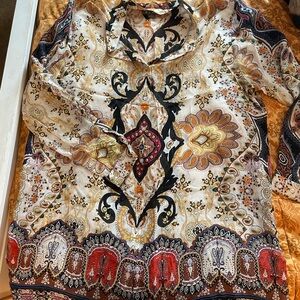 GO Silk Patterned Blouse